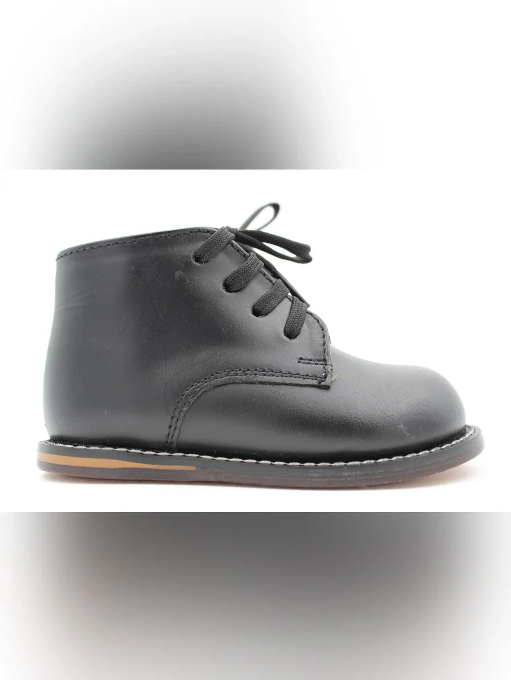 Josmo 8190 Baby First Walker Leather Shoes Black Size 5